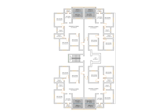 auto cad 2d drawing or architectural and planning
